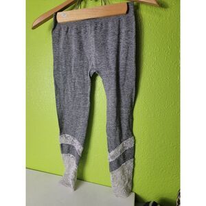 Soho Sport Pants Gray White Lace Activewear Leggings Kids 10/12